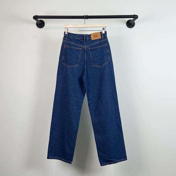 NWT Urban Outfitters BDG Dropped Straight High Waisted Dark Wash Jeans - Picture 9 of 11
